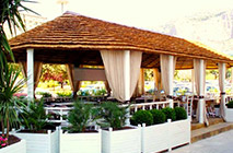 Zona ristoro in stile Africa
